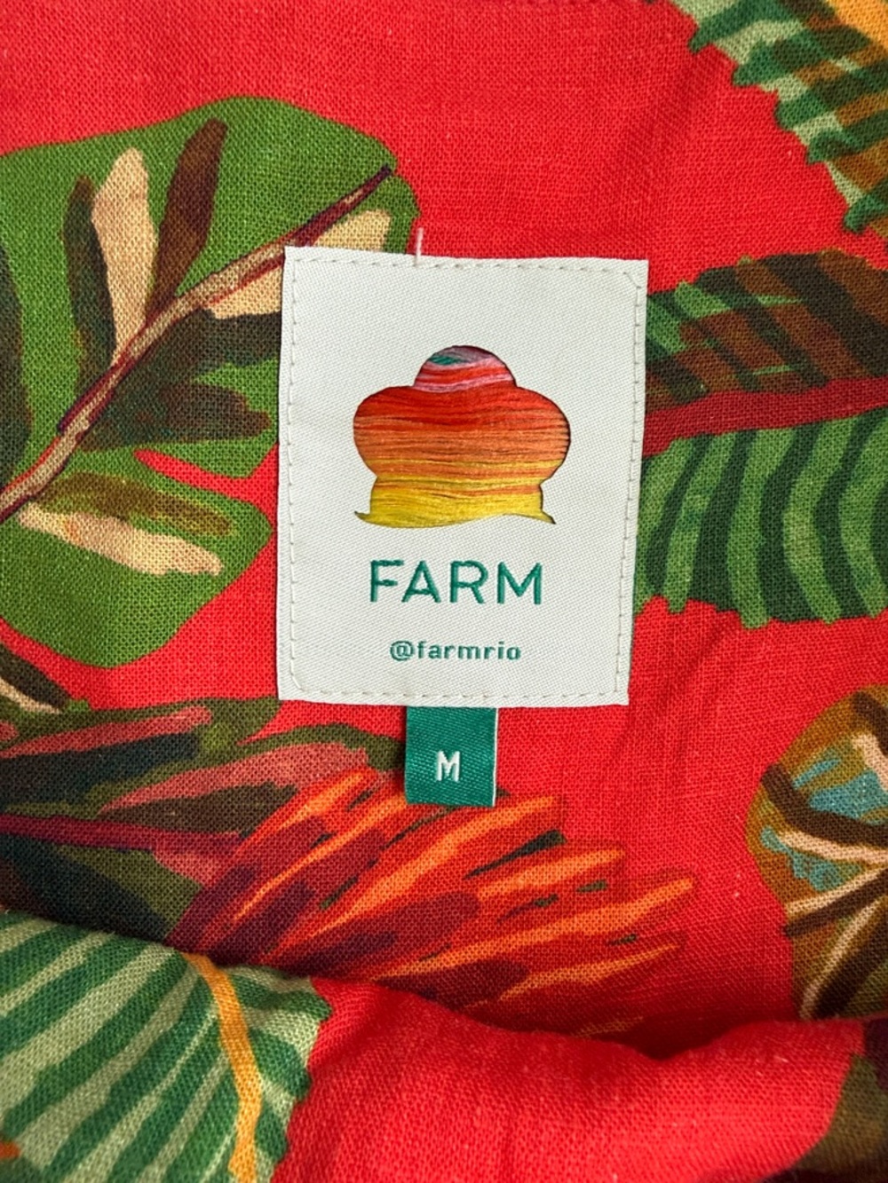 FARM Rio Red Tropical Parrot Tiered Sundress - Picture 6 of 10